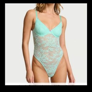 Victoria's Secret Tease Lace Denim Body suit